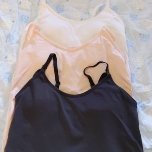 3 maternity nursing tanks bundle